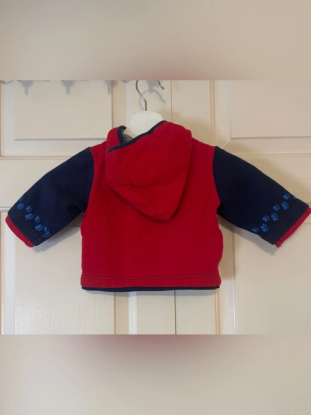 Vintage ALASKA baby 90s Husky Dog Hooded Jacket 12 Months - Adorable Kidcore